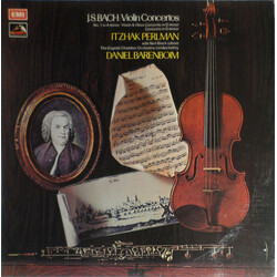 Johann Sebastian Bach / Itzhak Perlman / Neil Black (3) / English Chamber Orchestra / Daniel Barenboim Violin Concertos, Album 2 Vinyl LP USED