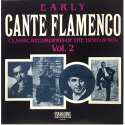 Various Early Cante Flamenco Vol.2 - Classic Recordings Of The 1930'S & 1940's Vinyl LP USED