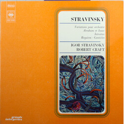 Igor Stravinsky / Robert Craft Variations Pour Orchestre / Abraham Et Isaac / Introitus / Requiem - Canticles Vinyl LP USED