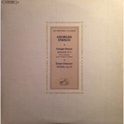 George Enescu / Ernest Chausson Sonate N° 3 Pour Violon Et Piano / Poème Vinyl LP USED