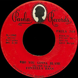 Fontella Bass Who You Gonna Blame Vinyl 7" USED