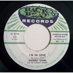 Johnny Spain And The Famous Flames I'm In Love / Family Rules Vinyl 7" USED