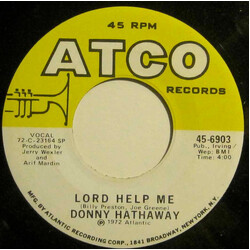 Donny Hathaway I Love You More Than You'll Ever Know / Lord Help Me Vinyl 7" USED