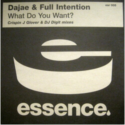 Dajaé / Full Intention What Do You Want? (Crispin J Glover & DJ Digit Mixes) Vinyl 12" USED