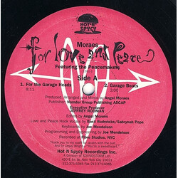 Angel Moraes / The Peacemakers (2) For Love And Peace Vinyl 12" USED