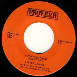 Little Janice Scarred Knees / I Won't Be Back Vinyl 7" USED