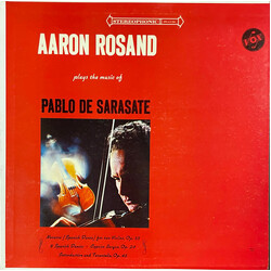 Aaron Rosand / Pablo de Sarasate Aaron Rosand Plays the Music of Pablo de Sarasate Vinyl LP USED