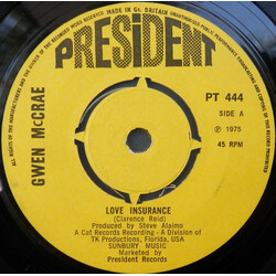 Gwen McCrae Love Insurance Vinyl 7" USED