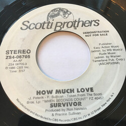 Survivor How Much Love Vinyl 7" USED