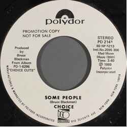 Choice (6) Some People Vinyl 7" USED