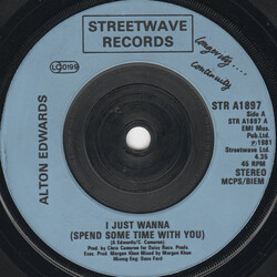 Alton Edwards I Just Wanna (Spend Some Time With You) Vinyl 7" USED