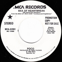 Poco (3) Sea Of Heartbreak Vinyl 7" USED