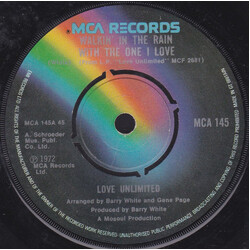 Love Unlimited Walkin' In The Rain With The One I Love Vinyl 7" USED