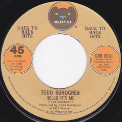 Todd Rundgren Hello It's Me / A Dream Goes On Forever Vinyl 7" USED