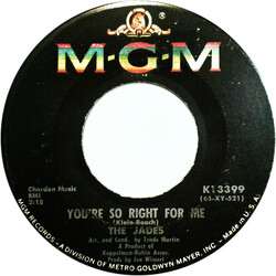 The Jades (27) You're So Right For Me Vinyl 7" USED
