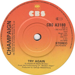 Champaign Try Again Vinyl 7" USED