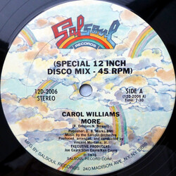 Carol Williams More Vinyl 12" USED