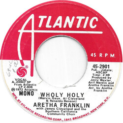 Aretha Franklin / Rev. James Cleveland / The Southern California Community Choir Wholy Holy Vinyl 7" USED