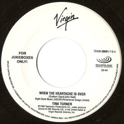 Tina Turner When The Heartache Is Over Vinyl 7" USED