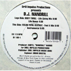 Daryll "Mandrill" Harris Body Thrill / Feelin Total Ecstasy Vinyl 12" USED