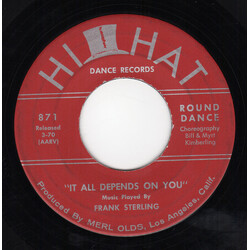 Frank Sterling (2) It All Depends On You / High Midnight Vinyl 7" USED