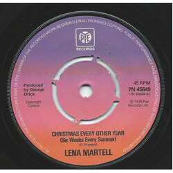 Lena Martell Christmas Every Other Year (Six Weeks Every Summer) Vinyl 7" USED