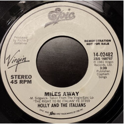 Holly And The Italians Miles Away Vinyl 7" USED