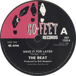 The Beat (2) Save It For Later Vinyl 12" USED