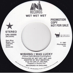 Wet Wet Wet Wishing I Was Lucky Vinyl 7" USED