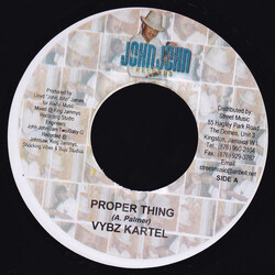 Vybz Kartel Proper Thing Vinyl 7" USED