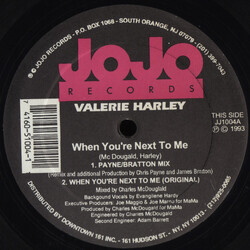 Valerie Harley When You're Next To Me Vinyl 12" USED