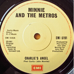 Minnie And The Metros Charlie's Angel Vinyl 7" USED