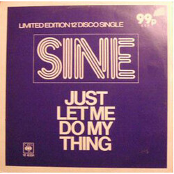 Sine (3) Just Let Me Do My Thing Vinyl 12" USED
