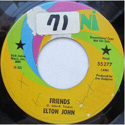 Elton John Friends / Honey Roll Vinyl 7" USED