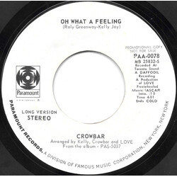 Crowbar (3) Oh What A Feeling Vinyl 7" USED