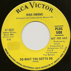 Nina Simone Do What You Gotta Do Vinyl 7" USED