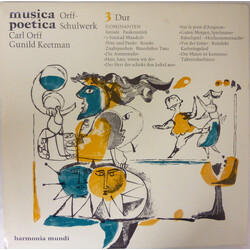 Carl Orff / Gunild Keetman Musica Poetica Teil 3 - Orff-Schulwerk - Dur: Dominanten Vinyl LP USED