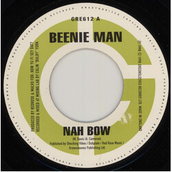 Beenie Man Nah Bow USED VINYL 7INCH 45 RPM