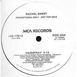 Rachel Sweet Hairspray Vinyl 12" USED