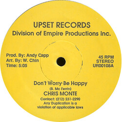 Chris Monte (2) Don't Worry Be Happy Vinyl 12" USED