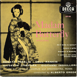 Giacomo Puccini / Renata Tebaldi / Nell Rankin / Giuseppe Campora / Giovanni Inghilleri Madam Butterfly USED VINYL 7INCH 45 RPM EP MONO
