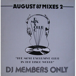 Various August 87 Mixes 2 Vinyl 12" USED