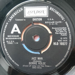 Bonnie Koloc Jazz Man Vinyl 7" USED