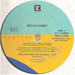 Bryan Ferry Kiss And Tell Vinyl 12" USED