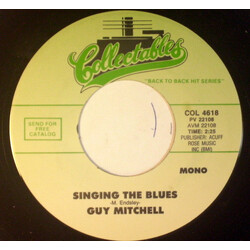 Guy Mitchell Singing The Blues/Heartaches By The Number Vinyl 7" USED