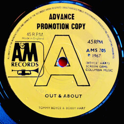 Boyce & Hart Out & About / My Little Chickadee Vinyl 7" USED