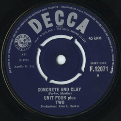 Unit Four Plus Two Concrete And Clay Vinyl 7" USED