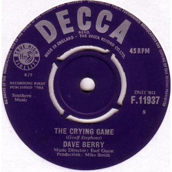 Dave Berry The Crying Game Vinyl 7" USED