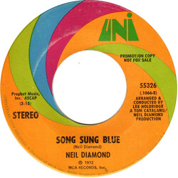 Neil Diamond Song Sung Blue Vinyl 7" USED