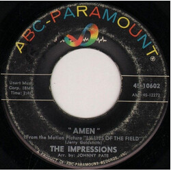 The Impressions Amen / Long, Long Winter Vinyl 7" USED